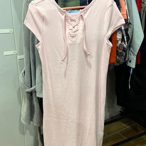 Epic Threads Pink Ribbed Dress